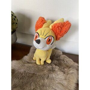 Fennekin Plush Pokemon Stuffed Animal Tomy Doll Toy Yellow Orange‎ Fox Fire